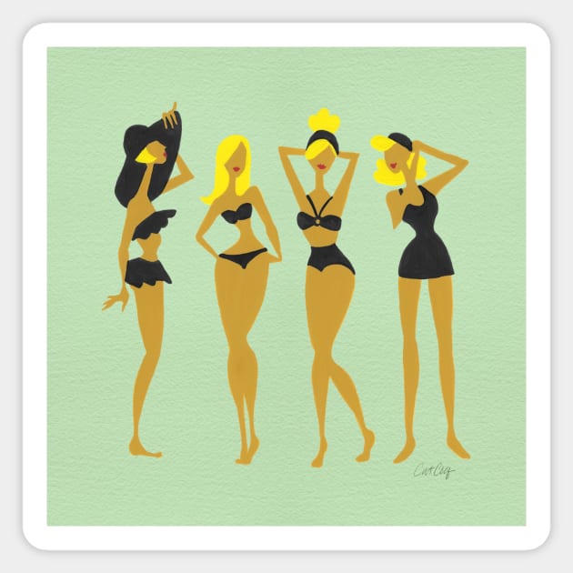 Bombshells - Blonde Sticker by CatCoq